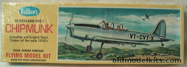Guillows De Havilland DHC-1 Chipmunk -17 inch Wingspan Rubber Powered Balsa Wood Kit, 903-100 plastic model kit